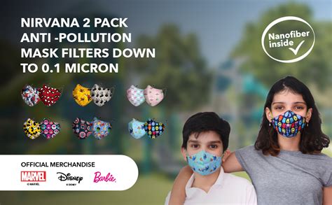Nirvana Mask Pack of 2 N95 Nanotechnology Mask | Anti-Pollution mask ...
