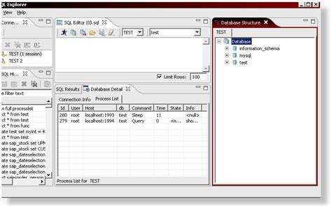 SQL Database Explorer 的图像结果