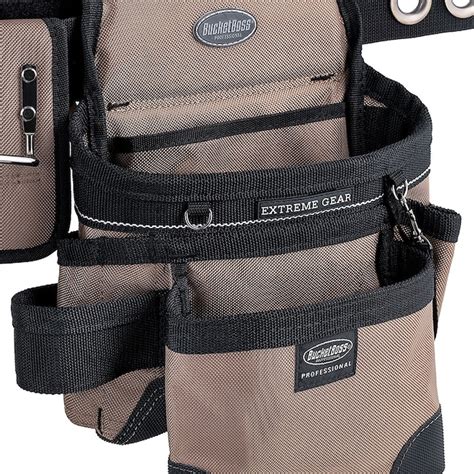 Bucket Boss 3-BAG Tan and Black Framer Polyester Suspension Tool Rig ...
