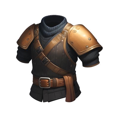 Medieval leather armor game ai generated 31782314 PNG