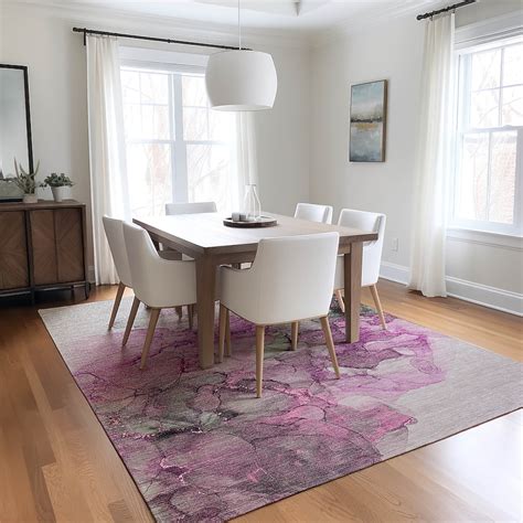 Addison Rugs Chantille 8 X 10 (ft) Pink Indoor/Outdoor Abstract Machine ...
