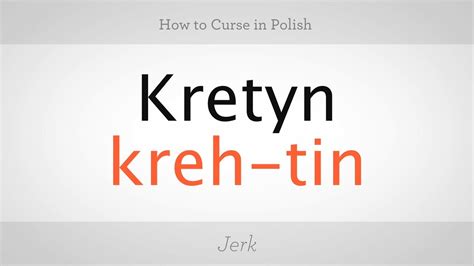 How to Curse in Polish | Polish Lessons - YouTube