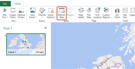 How to Import Data into 3D Maps Excel 的图像结果