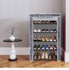 YUMESA 5 Shelf Foldable Collapsible ShoeRack Plastic Collapsible Shoe ...
