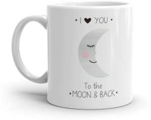THE MEHRA CREATION I love you to the moon, ceramic coffee mug 11oz ...