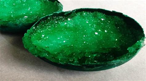 Alum Crystal Geodes, science experiment for children