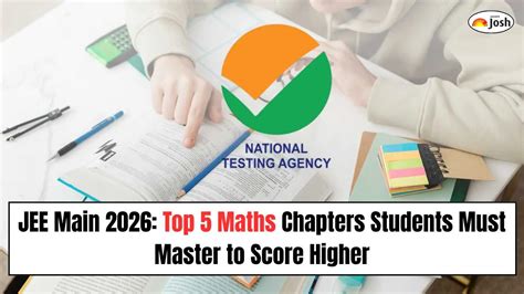 JEE Main 2026: Top 5 Maths Chapters Students Must Master to Score Higher