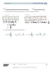 Image result for Lesson 2 Module 4 Grade 5 Exit Ticket