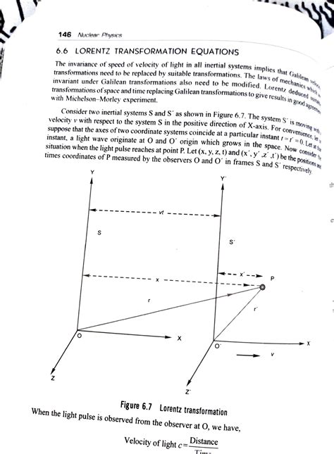 Lorentz transformation equation - Bsc physics - Studocu
