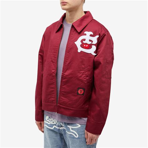 ICECREAM Men's Work Jacket in Burgundy ICECREAM
