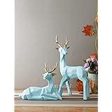 CraftVatika Resin Reindeer Couple Showpiece Modern Art Deer Statue ...