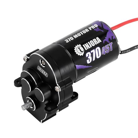 INJORA CNC Aluminum Complete Transmission with 370 Brushed Motor 45T ...