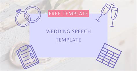 Wedding Speech Template 2024 (FREE Template)
