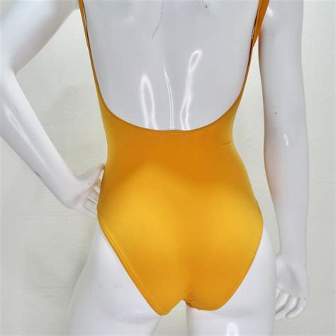 Hermes Logo Orange One Piece Swimsuit For Sale at 1stDibs