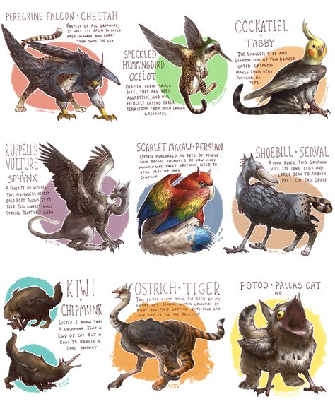 UNCOMMON GRYPHONS POSTER PRINT from IGUANAMOUTH | Fantasy creatures art ...