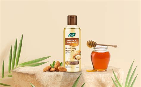 Buy Joy Honey & Almonds Body Oil – After-Bath Daily-Use Badam Massage ...