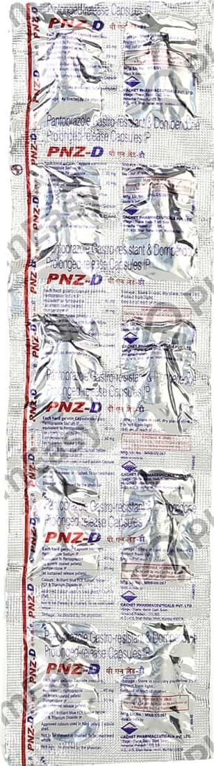 Pnz D Strip Of 10 Capsules: Uses, Side Effects, Price & Dosage | PharmEasy