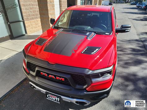 2019-2026 Ram 1500 Rebel Hood Graphics V3 - Rocky Mountain Graphics