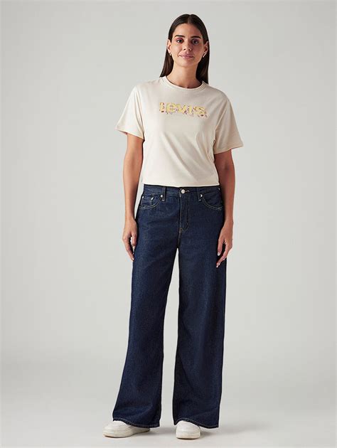 Women's Dark Indigo Loose Fit Mid Rise Jeans – Levis India Store