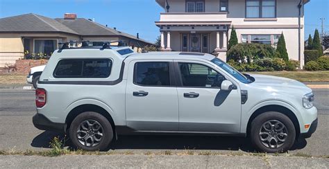 A.R.E. MX Series Topper / Truck cap Installed on 2023 Hybrid XLT in Cactus Gray ...