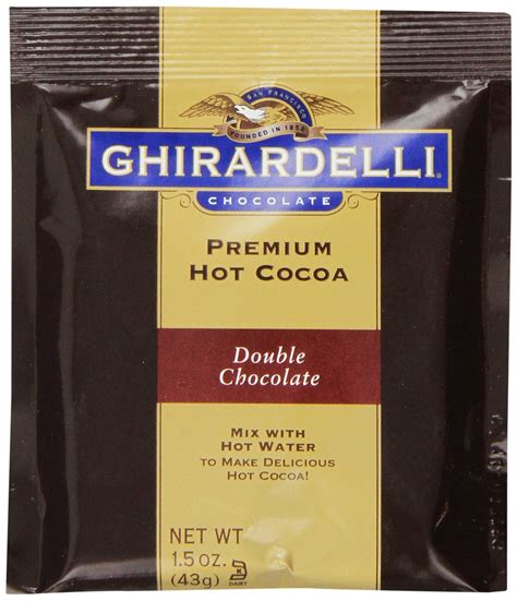 Ghirardelli Premium Hot Cocoa, Double Chocolate, 15 Single Serve ...