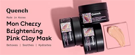 Buy QUENCH BOTANICS Brightening Pink Clay Mask | Korean Clay Mask with ...