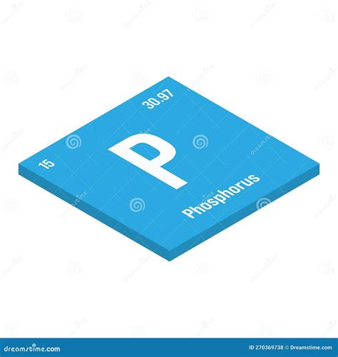 Phosphorus, P, Periodic Table Element Stock Illustration - Illustration ...