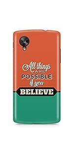 Casenation All Things are Possible LG Nexus 5 Glossy Case : Amazon.in ...