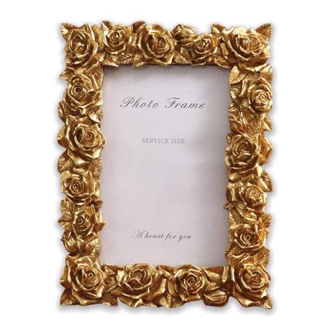 Art Street Resin Gold Rose Swing Photo Frame For Home Decoration - Roy ...