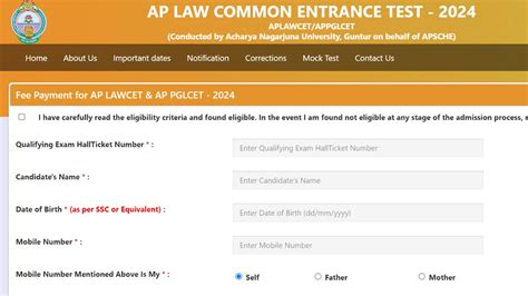 AP LAWCET 2024 Registration Opens: Apply Online at cets.apsche.ap.gov ...
