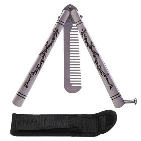 Practice Butterfly Knife Butterfly Trainer Knife Comb Stainless Steel ...