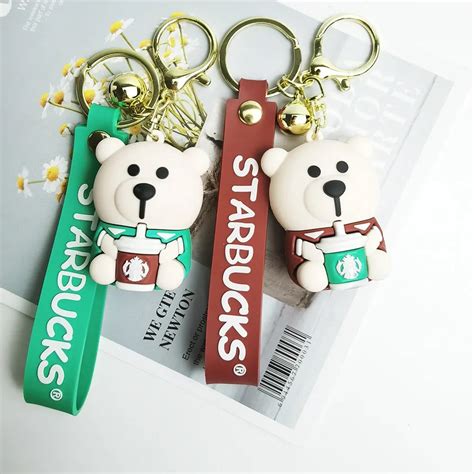Starbucks Keychain - 3D Starbucks Coffee Bear Keychain Online