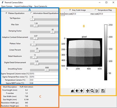 Editing FLIR Thermal Camera Parameters
