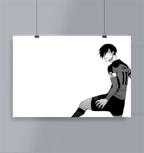 Itoshi Rin Poster Landscape Blue Lock – Mangastore
