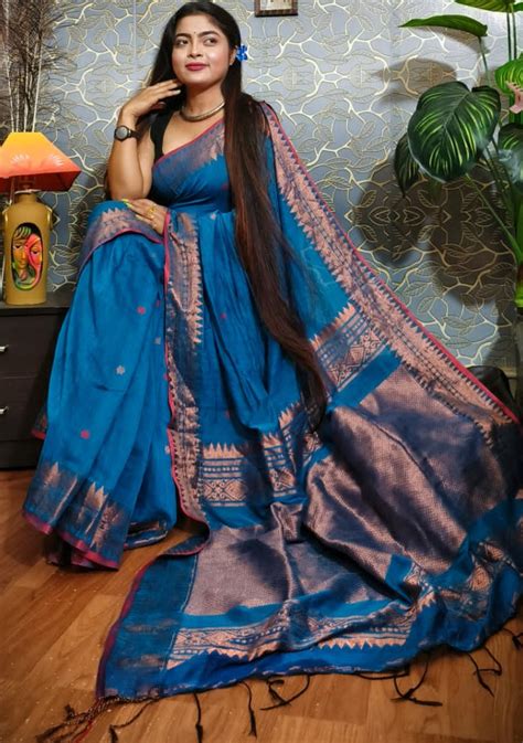 Pure Cotton Jamdani Saree – Monamaar