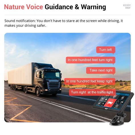 Buy XGODY 7 Inch Truck Car Navigation HD Navigator US Canada Mexico ...