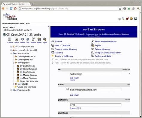 Image result for What Does phpLDAPadmin Look Like