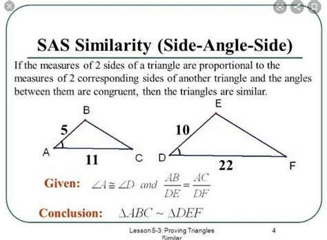 explain SAS Criterion for similarity of triangles - Brainly.in