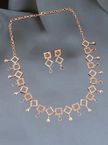 YIMBLI Brass Gold-plated Gold Jewellery Set Price in India - Buy YIMBLI ...