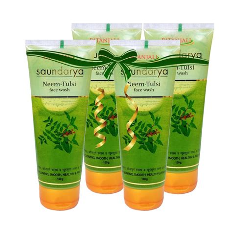Soundarya Neem Tulsi Face Wash 100Gm - Pack of 4 By SUPI : Amazon.in ...