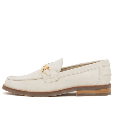 Duke + Dexter Men's Wilde Horsebit Penny Loafer in Biscuit Duke + Dexter