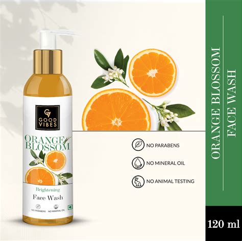 Orange Blossom Skin Brightening Face Wash (120 ml) – Good Vibes