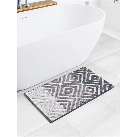 Buy Obsessions Quick Dry Anti Skid Bath Mat, Grey Online