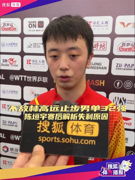 不敌林高远止步男单32强 陈垣宇赛后解析失利原因