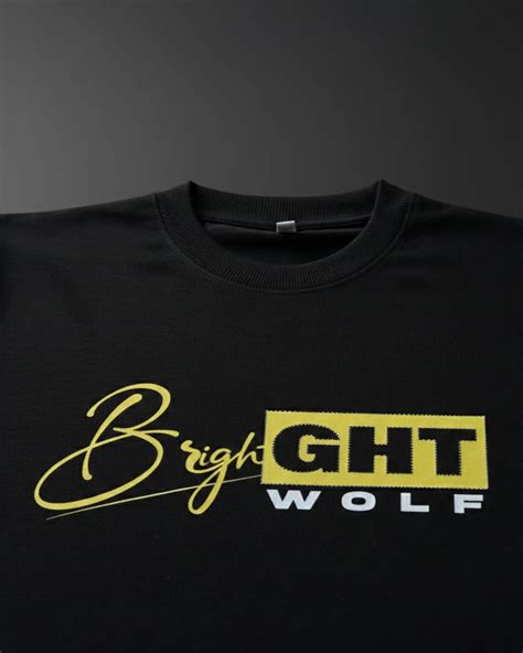 Printed Round Neck Tshirt – Bright Wolf Clothing