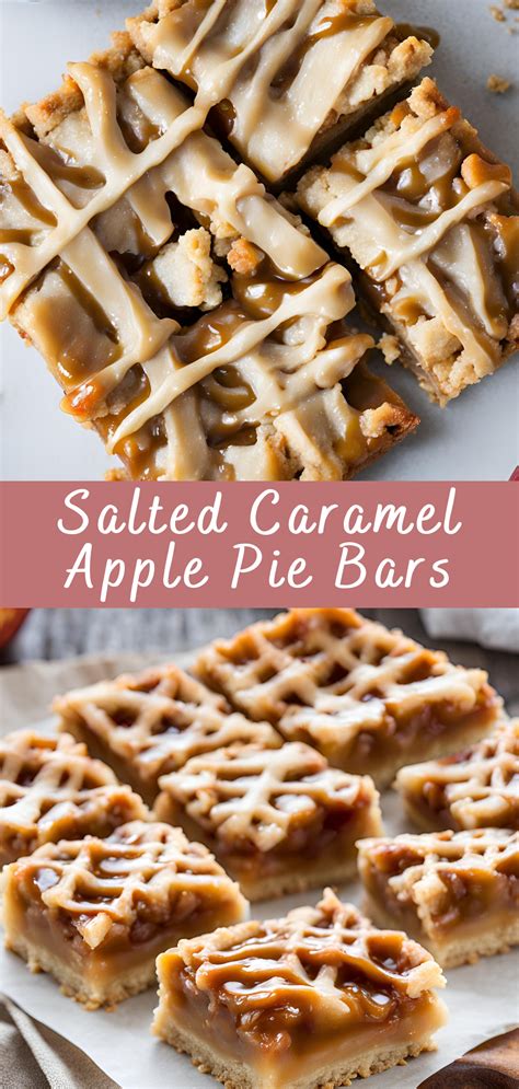 Salted Caramel Apple Pie Bars Recipe | Recipe in 2025 | Apple pie bars ...