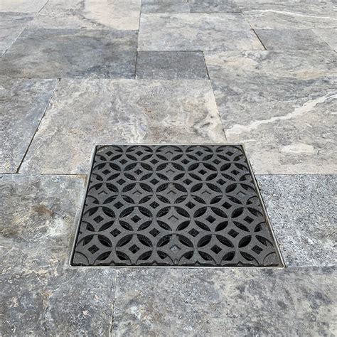 Interlaken Cast Iron Square Gully Cover 297mm (12 Inch) - Lateral ...