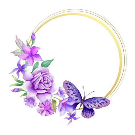 Purple Butterfly Frame