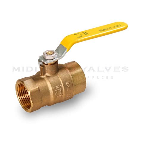 Buy Midline Valve 827T336-NL Premium Full Port Ball Valve Brass, x 1-1/ ...
