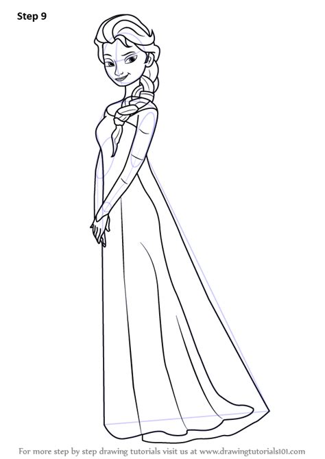 Image result for Elsa Drawing Tutorial